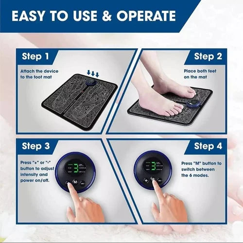 MCP EMS Mini Butterflly Foot Massager Electric Foot Massage Pad